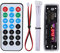 Placa decodificadora, DC 5V/12V Bluetooth 5.0 Placa decodificadora MP3 Módulo de Audio con Control Remoto Soporte de Pantalla de 4 Colores AUX, FM, USB, SD(Negro)