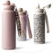 MAMEIDO Botella Agua Acero Inoxidable 700ml - Botella Termica con Pajita, Botella Agua Gimnasio sin BPA, Cantimplora estanca, Termo con Correa de Transporte, Water Bottle (Powder Blush, 0,7l)