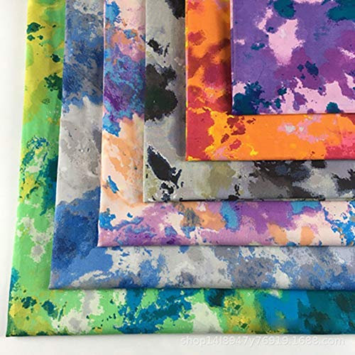 Egurs Camouflage Tarnung Baumwollstoff Meterware Stoffpaket,6 Stücke 50 x 50 cm,Gradient,6 Farben