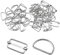 YapitHome 30 Stück Metall D Ringe 25mm 30 Stück Metall Schnallen Ring 25mm für Hundeleine, Gurt, Rucksack, Halsband, DIY Zubehör(Silber)