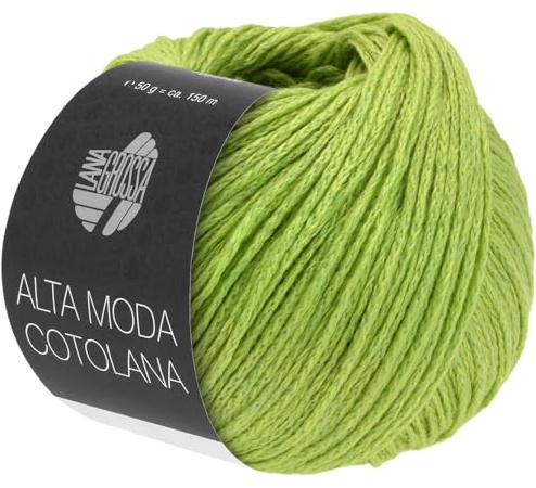 LANA GROSSA Alta Moda Cotolana | Edles Kettengarn aus 45% Schurwolle (Merino superwash), 45% Pima Baumwolle & 10% Polyamid| 50g Wolle zum Stricken & Häkeln | 150m Garn FB 27