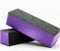 Nail Buffer Acrylic Sending File Block White, Orange, Purple, Blue for Nail Art Pack of 5 (Purple 60/100)