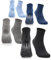 Occulto Damen Stoppersocken 80% Baumwolle 2-4 Paar (Modell: Madeleine) 4 Paar|Schwarz,Grau,Navy,Blau 35-38