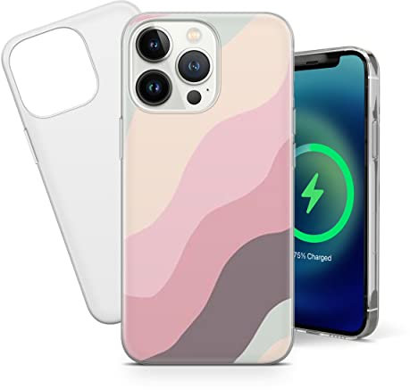 Pastels iPhone Case - Pink Accessories - Aesthetic Phone Case for Your Cell & Peach Design - Love Phone Bumper & Clear TPU Cover - (iPhone 5/5s/SE)