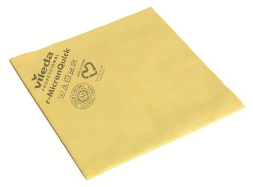 Vileda Professional Bayeta r-MicronQuick Microfibra Amarilla 5 Unidades