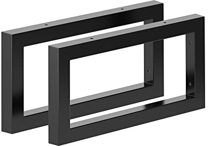 Sossai® - Consola de lavabo (acero inoxidable, 40 cm), color negro mate para lavabo