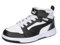 PUMA Puma Rebound V6 Mid AC+ PS, Zapatillas Unisex niños, Puma White Puma Black Shadow Gray, 28 EU