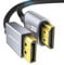SWITCHFLUX Cable DisplayPort a HDMI 8K de 6 pies [8K a 60Hz, 4K a 120Hz, 2K a 144Hz] Fuente DP unidireccional a pantalla HDMI, cable trenzado DisplayPort 1.4 a HDMI 2.1 para AMD, NVIDIA