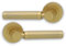 Infinity Decor Pair of Solid Zinc Zishan Straight Lever Door Pull Handle on Sprung Rose in Satin Brass Finish for Interior & Exterior Use