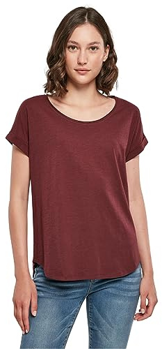 Build Your Brand Damen By036-ladies Long Slub Tee T-Shirt