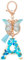 MWOOT Lettre Porte Clé Papillon Tassel, Initial Alphabet Résine Bleu Keychain, Personnalisé Key Ring Pendentif Décoratif, Porte Clef Voiture Kawaii Porte Monnaie Charm, Cadeau D'Anniversaire Femme(A)