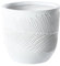 Beliani Pot de Fleurs Blanc Cassé en Fibres d'argile Rond Cache-Pot 35 x 35 x 33 cm Ftero