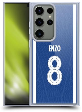 Head Case Designs Offizielle Chelsea Football Club Enzo Fernández 2023/24 Spieler Home Kit Softgelhülle Kompatibel Mit Samsung Galaxy S23 Ultra 5G Und Kompatibel Mit Magsafe Zubehör