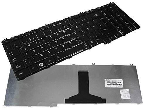 Trade-Shop Laptop-Tastatur Notebook Keyboard Ersatz Austausch Deutsch QWERTZ kompatibel mit Toshiba Satellite A500 A505 A505D G50 P200 P300 P305 L350