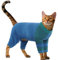 OUOBOB klebrige Haar Katze Kleidung, Katze Erholung Anzug Katze Pyjamas nur für Katzen, Sphynx haarlose Katzen Pullover, Katze Turtleneck, Anti-Lecken oder Hautkrankheit Recovery Anzug für Katzen