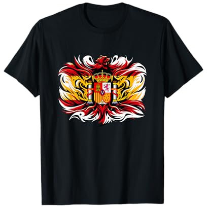 Bandera española Fan España Bandera Retro Art Eagle Camiseta