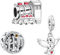 Doyafer 925 Sterling Silber Charm Zug Vogel Anhänger Bead Charms Set für Frauen Armband Halskette mit 5a Zirkon, Familie und Freunde Geburtstagsgeschenk