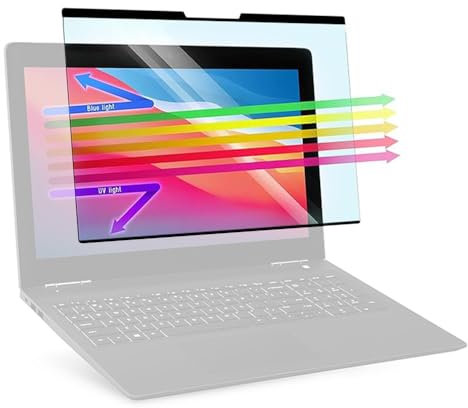 Proteggi Schermo Universale con Blocco della Luce Blu, Pellicola Filtrante Anti-UV per Monitor del PC, Facile da Installare, Copertura per Schermo del Computer (13.3-16&9)