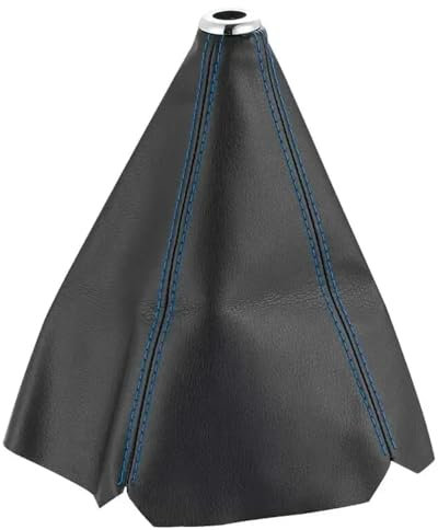 16 mm Leder-Schaltmanschetten fürs Auto, Schaltknauf, Kofferraumabdeckung, Zubehör, Universal-Auto, Blaue Nähte