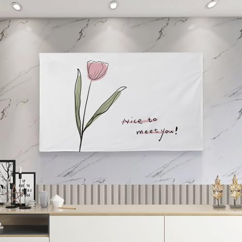 protezione schermo tv. Copri TV moderno 32-75 Proteggi schermo TV in tessuto di velluto di cristallo antipolvere for televisori montati su supporto Copri TV LCD LED, Colore: C)(B,65in(150x90cm))