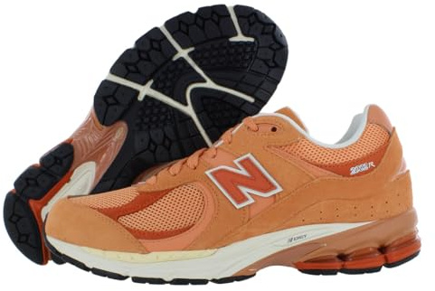 New Balance Herren 2002 Sneaker Sneaker Sportschuhe, braun / orange, 46.5 EU