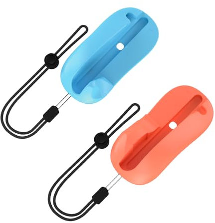TOPCHANCES Compatible avec la manette de jeu Nintendo Switch 2, accessoire pour jeux de tir contrôlés par souris, compatible avec les poignées JoyCon Switch 2 (lot de 2 en orange et bleu)