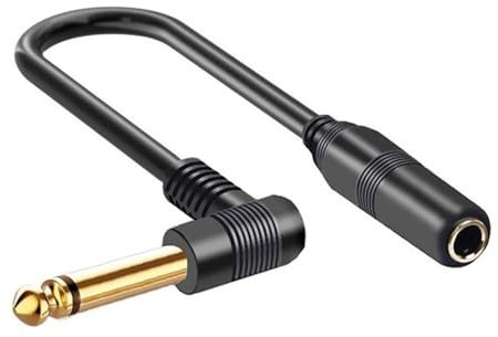 CQEAZ 6.35mm Cable 1/4inch Stereo Splitters Cable,1/4Inch Male to 1/4Inch Female GoldPlated
