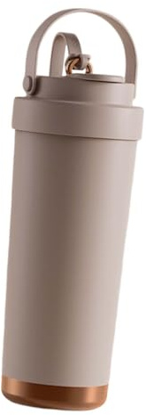 yakermur Insulated Bottle with Straw, Insulated Bottle with Straw 750 ml - Ceramic Coated Waterproof Bottle for Sports, Hiking, Gym, Camping, School, Daily Use, Travelling