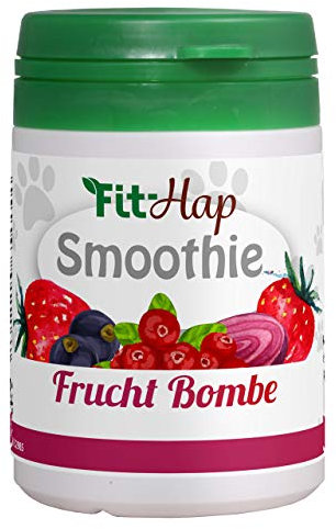 cdVet Naturprodukte Smoothie Furcht Bombe 120 g -Hund - Futterergänzungsmittel - wichtige Vitamine + Mineralien + Spurenelemente - natürlich - Ohne Geschmacks- + Zusatz- + Konservierungsstoffe -