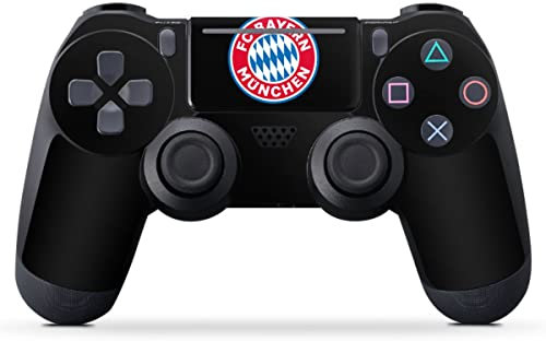 DeinDesign Skin kompatibel mit Sony Playstation 4 Pro Controller Folie Sticker FC Bayern München Logo FCB