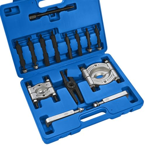 Datona 14-teiliges Lagerabzieher-Set - Profi Abzieher Werkzeug für Radlager, Kugellager, Riemenscheiben & Innenringe - Universal für Auto Werkstatt inkl. H-Beam