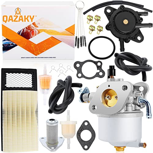 QAZAKY Carburetor Fuel Pump Air Filter Compatible with EZGO Golf Cart 350cc Gas 4-Cycle Robin Engine TXT Workhorse MPT ST-350 Sport Clays Car Shuttle Series 72558-G01 72558-G05 72840-G02 17559 520-184