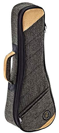 Ortega Guitars Ukulele Soft Case - Tasche für Soprano Ukulele - Höhe 55 cm - Breite 19 cm - Baumwolle / Leinen, Mocca (OSOCAUK-SO-MO)