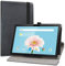 LiuShan Rotary Funda para TECLAST P20HD / TECLAST M40 Tablet, Folio Soporte PU Cuero con Funda Caso para 10.1 TECLAST P20HD / TECLAST M40 /M40 Pro /M40se Tablet,Negro