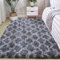 Leesentec Shaggy Grey Anti Slip Area Rug - Large Fluffy Carpet for Living Room & Bedroom (Dark Grey, 80 * 200cm)