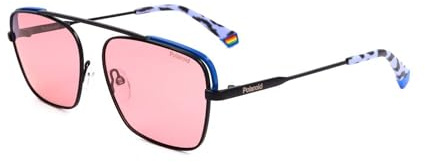 Polaroid Unisex-Adult PLD 6131/s Sonnenbrille, 3H2/0F Black PINK, 56