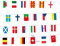 SHINsuke Wimpelkette für Europameisterschaft EM 2021 2020 Fußballtop 24 Teilnehmer Team Länder Schnur zum Aufhängen Decke Veranda Garten Bar Pub Club Party Decor 14 x 21 cm
