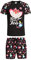 Alice in Wonderland Tea Allover Pyjama pour femme Noir, Noir , XL