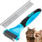 Brosse Chien, Brosse pour Chats, Peigne anti Poils Animaux, LIUCOLI Râteau de Toilettage - Enlever 96% des Poils Morts et Nœuds, Déméloir Professionnel pour les poils longs/courts