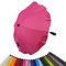 Universal Sonnenschirm Sonnenschutz für Kinderwagen & Buggy UV Schutz 50+ mit Universalhalterung für Rund- und Ovalrohre verstellbar (pink)