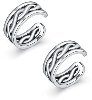 Ear Cuff Set Damen Ohrmanschette Ohrringe 925 Sterling Silber Türkisfarbene Earcuffs Set Helix Knorpel Ohrmanschette Ohne Ohrloch Wickelohrring Fakepircings Ohr Cuffs Ohrklemme