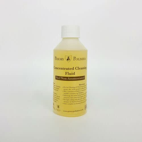 No 2 - Non Ammoniated Brass & Clock Cleaning Concentrate, Metal Cleaning Solution (250ml)