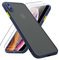 KIOMY Case for iPhone X/iPhone Xs with 2 HD Tempered Glass Screen Protectors, Translucent Matte Protection Cover with Soft Edge, Hard PC Back and TPU Hybrid Anti Yellow Slim fit Shell, 5.8 inch Blue