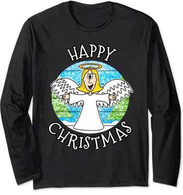 Weihnachten Engel Carol Singer Weihnachten 2022 Langarmshirt