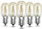 EASYIVY 15W E14 Salt Lamp Bulbs, 230V SES Pygmy Bulb Small Edison Screw Oven Bulb Up to 300°C Dimmable T20 Appliance Light 2700K for Himalayan Salt Lamp, Fridge, Sewing Machine, Wax Burner, 5-Pack