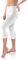 sesto senso Viskose Leggings für Damen 3/4 Lang Weiß Weiss Mädchen Fitnesshose Sporthose Bunte Yoga S White