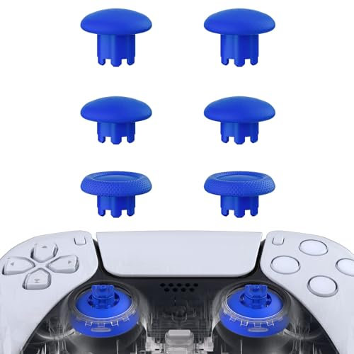 eXtremeRate Edge Sticks Swappable Thumbsticks para ps5 Control Botones Joystick Analógico Intercambiable para ps4 Mando Joysticks para ps5 Todos Modelos Universales-No Incluye Control(Azul)