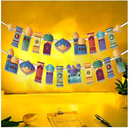 Ramadan Mubarak Dekoration,Hosgeldin Ramazan Dekor,Eid Mubarak Dekoration,Deko Ramadan,Kida Khodr Ramadan Girlande,Ramadan Kareem Girlande(Rosa)