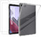 MEMELOKA Custodia per Samsung Galaxy Tab A7 Lite 8.7 Pollice + 2 Pezzi Vetro Temperato, Cover Protezione in TPU Morbido Ultra-Sottile con Airbag in Silicone Rinforzato - (Transparente)