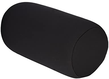 NCONCO Mini coussin de dos portable en micro-billes - Coussin décoratif pour voyage, maison, sommeil, cou - Confortable - Noir